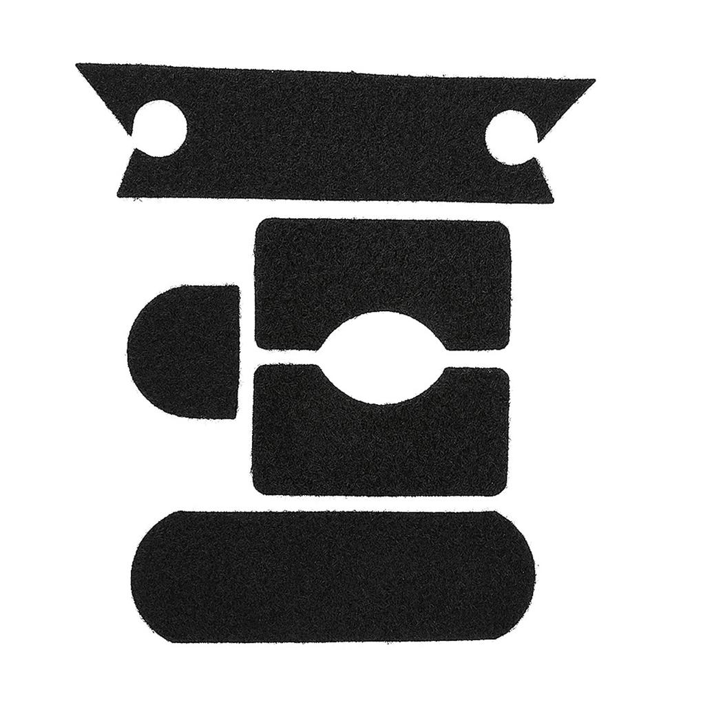 5 Stück Stark Haftend Helm Aufnäher Haken Aufkleber Militärisches Zubehör (Schwarz)