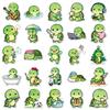 10/30/50pcs Cute Funny Green Turtle Cartoon Stickers Kawaii Animal Graffiti Sticker Notebook Water Bottle Phone Decals Toy Gift