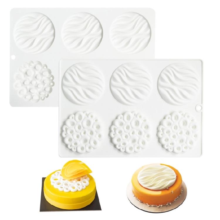 Professional Baking Molds Waves Silicones Cake Decorating Pan Nontoxic For Pastry Ice Cream Jellies Easy Demolding