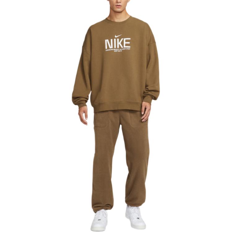 Nike Club AS M NK FT OS CREW GCEL Sweatshirt Men's Brown IM9355-235