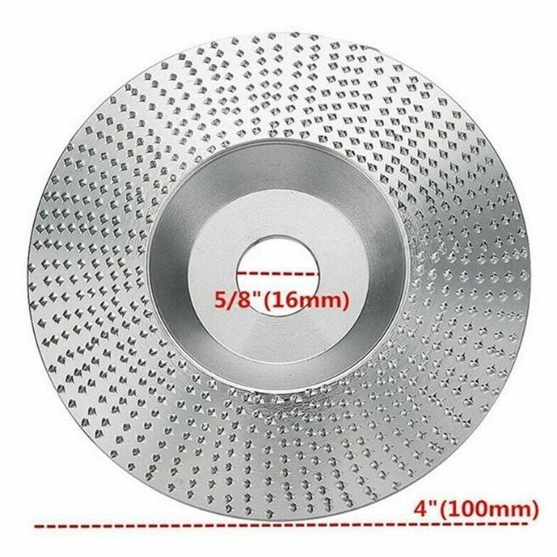 Woodworking Wood Angle Grinding Wheel Tungsten Carbide Coating Bore Shaping Wood Grinding Wheel Angle Grinder Disc