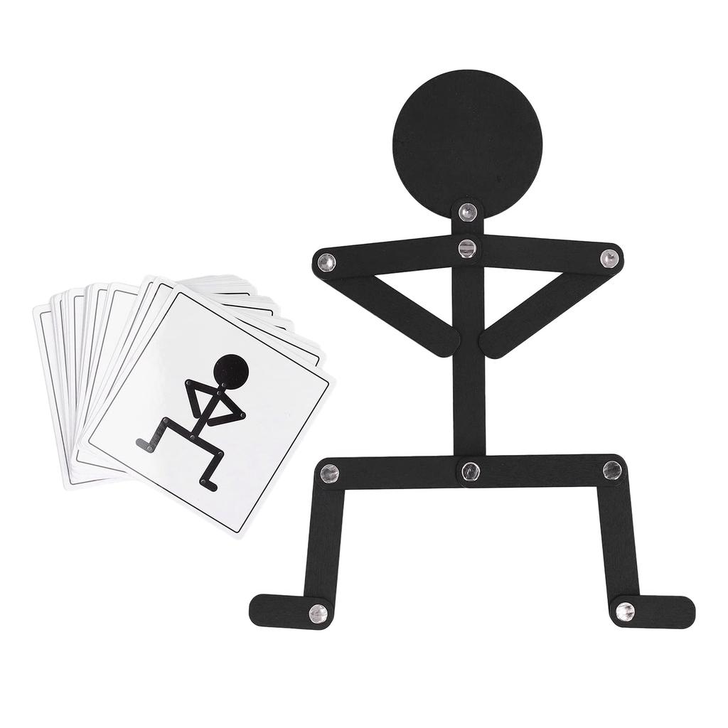 Stick Figure Puzzle Toy, Develops Coordination and Observation Skills, Burr-Free Wooden Stick Figure Toy, for Kids Ages 3 and Up
