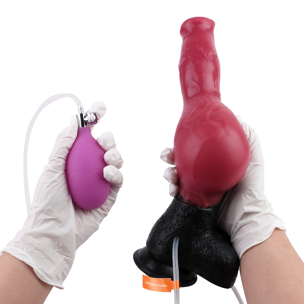 Doberman Pinscher Inflatable Squirting Dildo Realistic Dildos