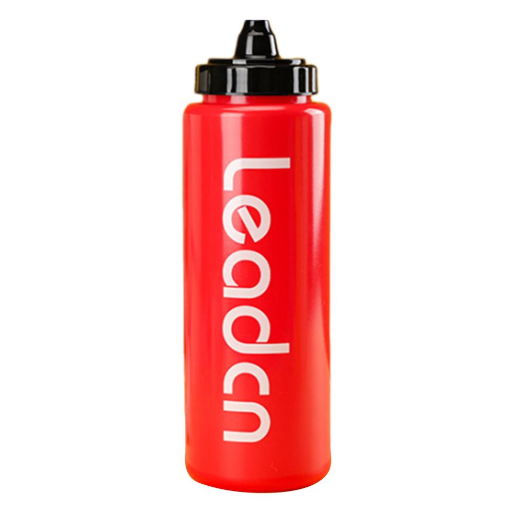 Sport Squeeze Water Bottle 33oz Workout Water Bottle Reusable Leakproof Easy Open Lid Dishwasher Safe Bottle For Goalie Sports 1000ml красный