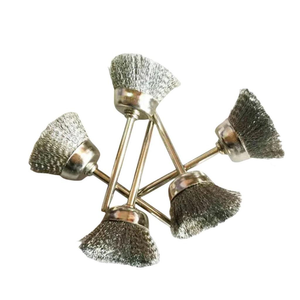 Electric Polishing & Rust Removal Brush: Steel & Copper Wire Grinder Head