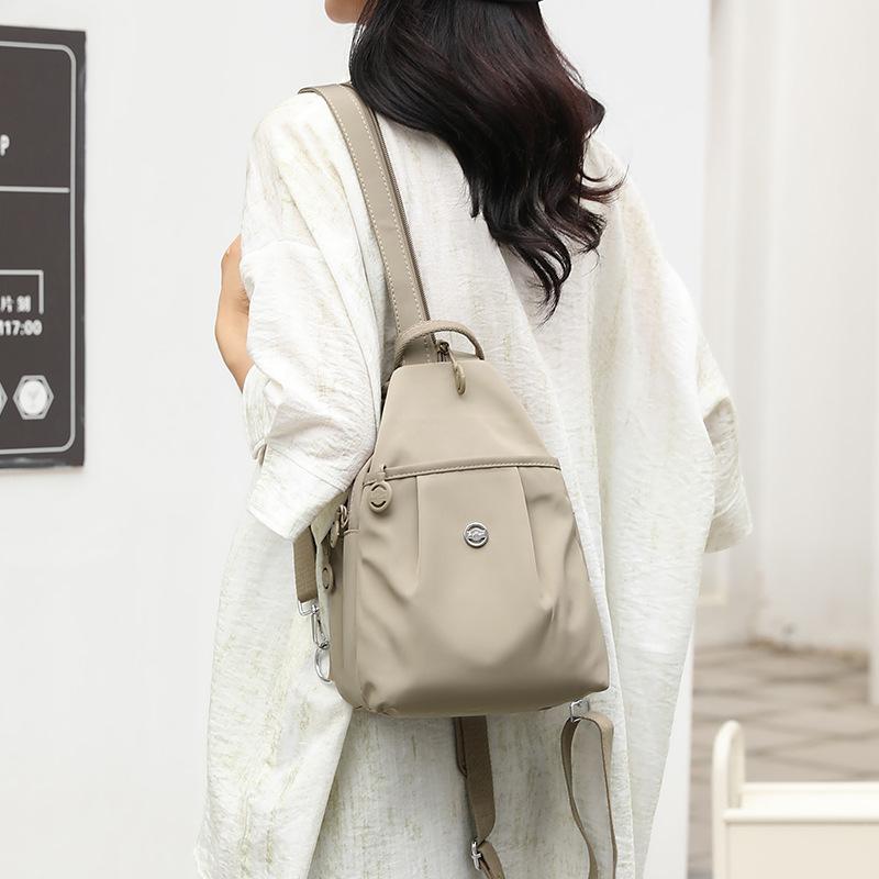 Multifunctional Oxford Cloth Crossbody Bag, Large Capacity Wear-Resistant Water-Repellent Shoulder Backpack