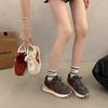 Thick-soled Small Women's New Spring and Autumn Small People Color Matching Casual Sports Fashion Shoes