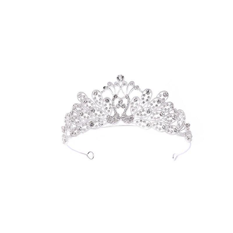 European Luxury Bridal Crown: Colorful Crystal Wedding & Birthday Princess Headdress Hair Accessory