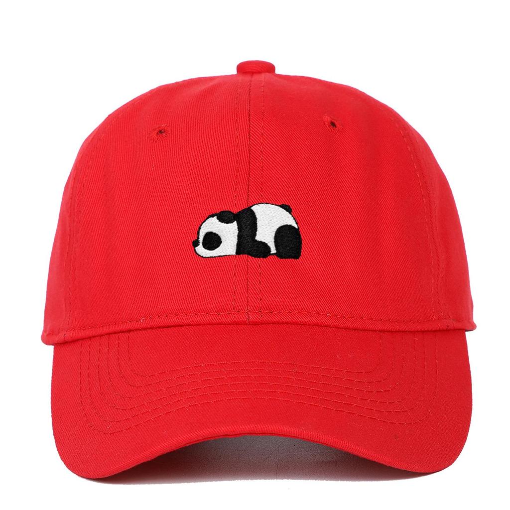Panda Embroidery Soft Top Baseball Cap for Men and Women - Outdoor Sun Hat Hip Hop Style