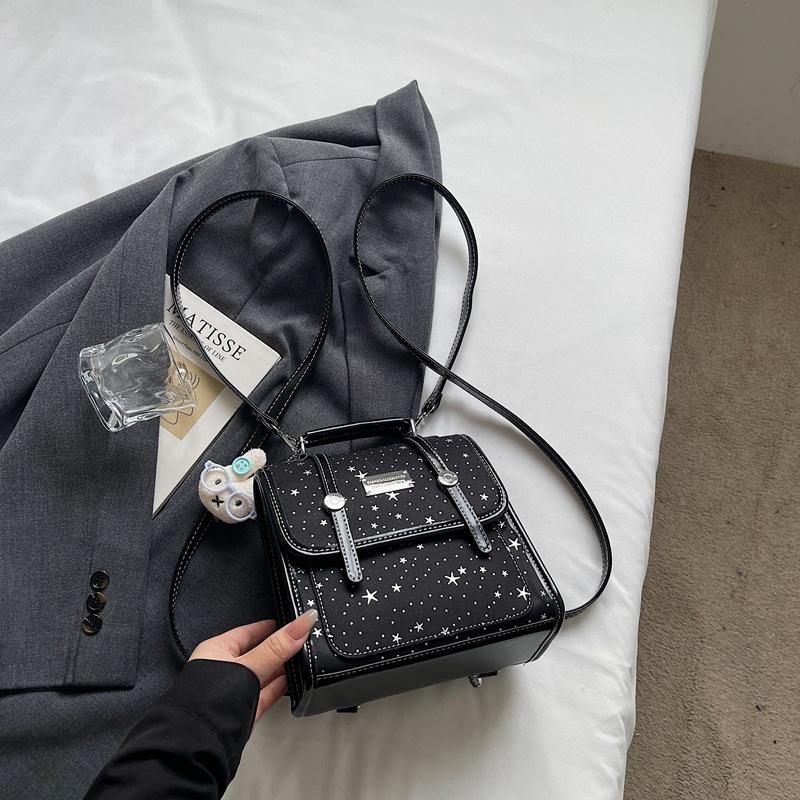 Schoolbag Handsome Rice Family Niche Polka Dot Women's Shoulder Bag 1011 Summer New Commuter Backpack Exquisite Small Schoolbag Tide