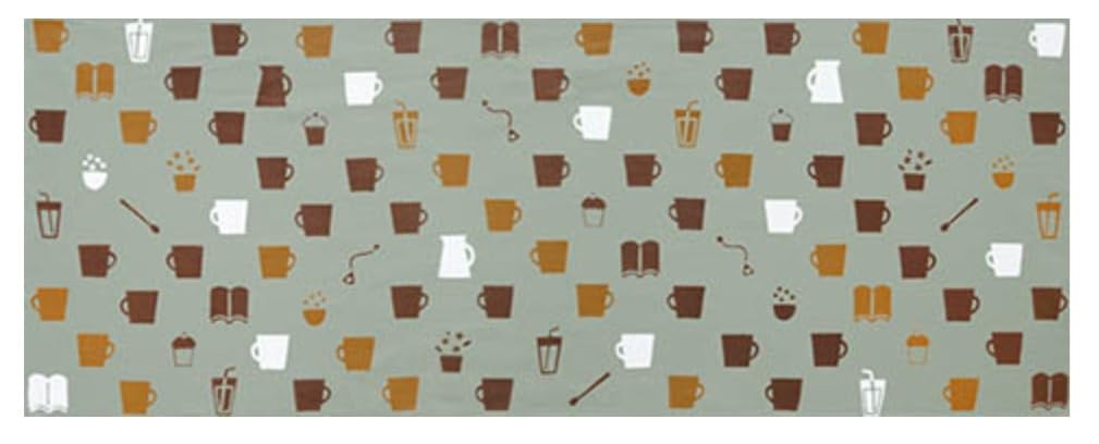 

Todaya Shoten Niwazome Tenugui Cafe 1302 (hand towels) белый