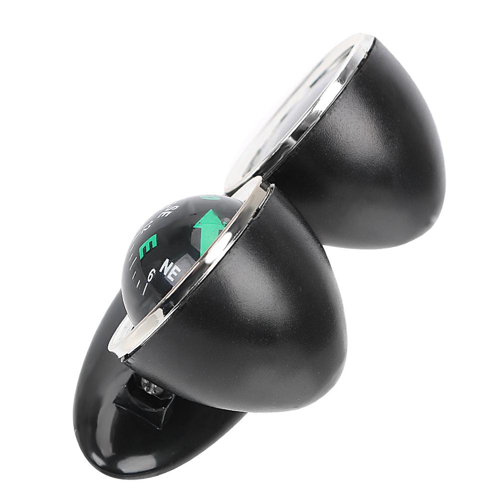 1PC Car Ornaments Compass Thermometer, Guide Ball Dashboard Meters Gauge Decorative, Truck Automobile Accessories