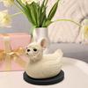 Dog Duck Figurine French Bulldog Corgi Samoyed Dobermann Border Collie Statue Sculpture Home Office Decoration Ornament