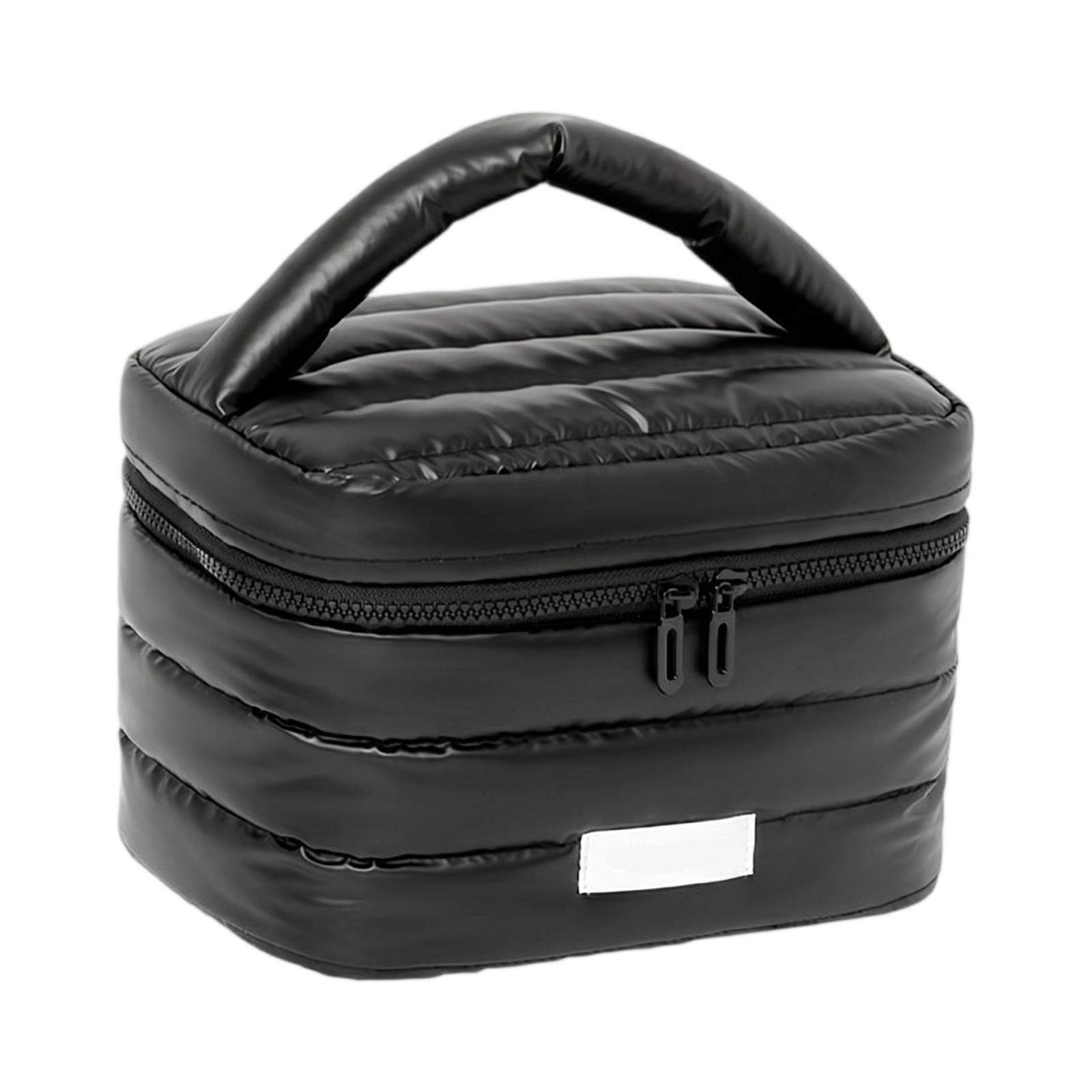 

Portable Travel Toiletry Bag Waterproof Hanging Cosmetic Organizer with Multiple Compartments and Handle for Men and Women one size чёрный