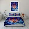 Fantasy Air Balloon Set Bedding Set with 1 Duvet Cover 2 Pillowcases Single Double King Queen Gift