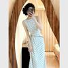 Korean Polka Dot Sleeveless Vest Dress, High-end Temperament, Women's Summer Temperament, Waist and Thin H-shaped Long Dress Wholesale