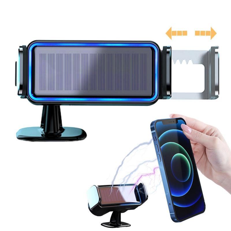 

Car Electric Phone Holder Auto Clamping Mount Solar Powered Clip With Silent Motor Dashboard Air Vent Compatible Windshield CHINA