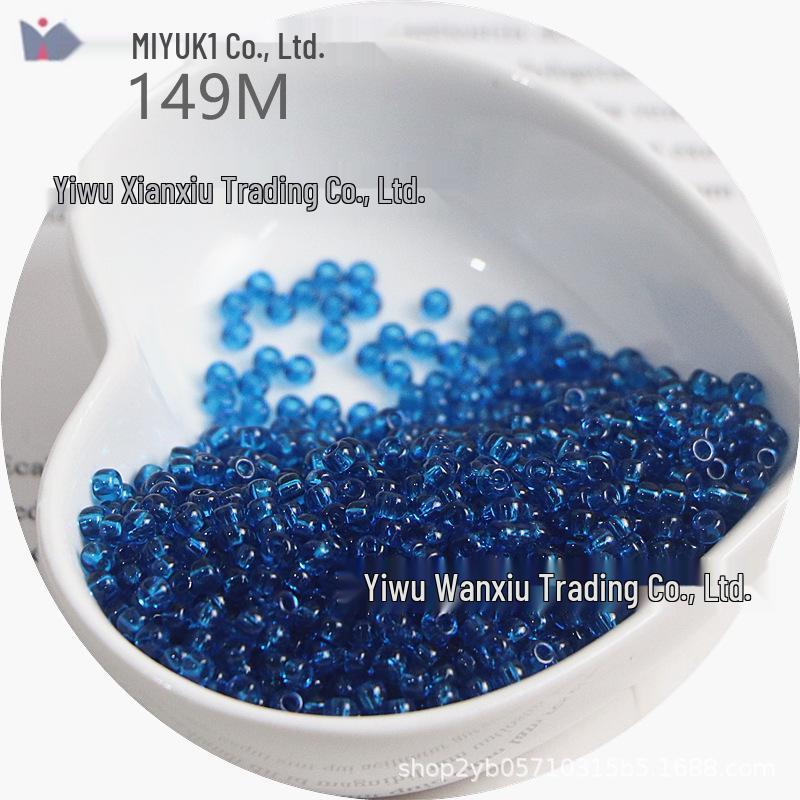 MIYUKI 3mm Transparent Glass Seed Beads for DIY Jewelry Making