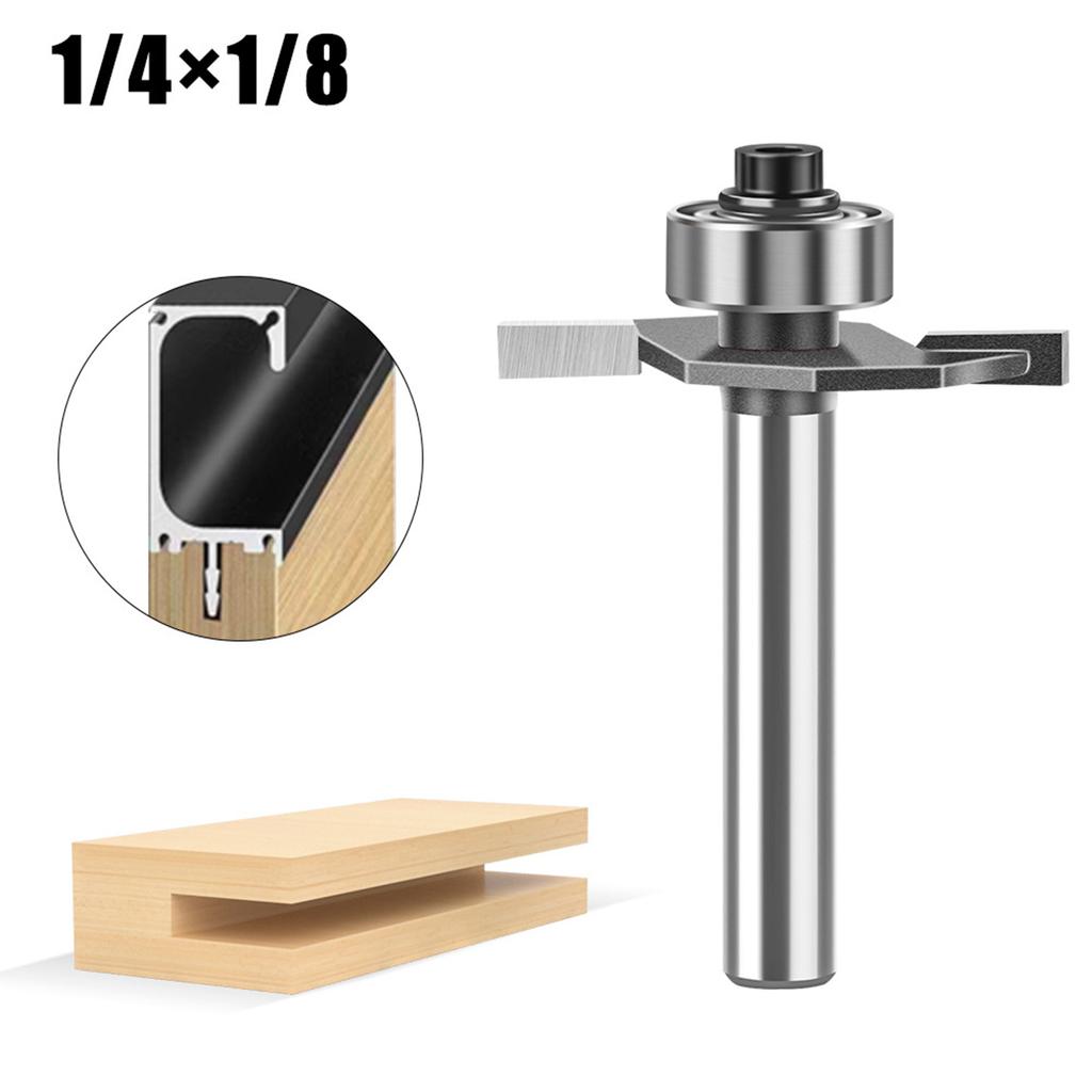 Professional Woodworking Milling Router Bit T Shape Cutter With Sharpness Edges For Detailed Works On Various Materials