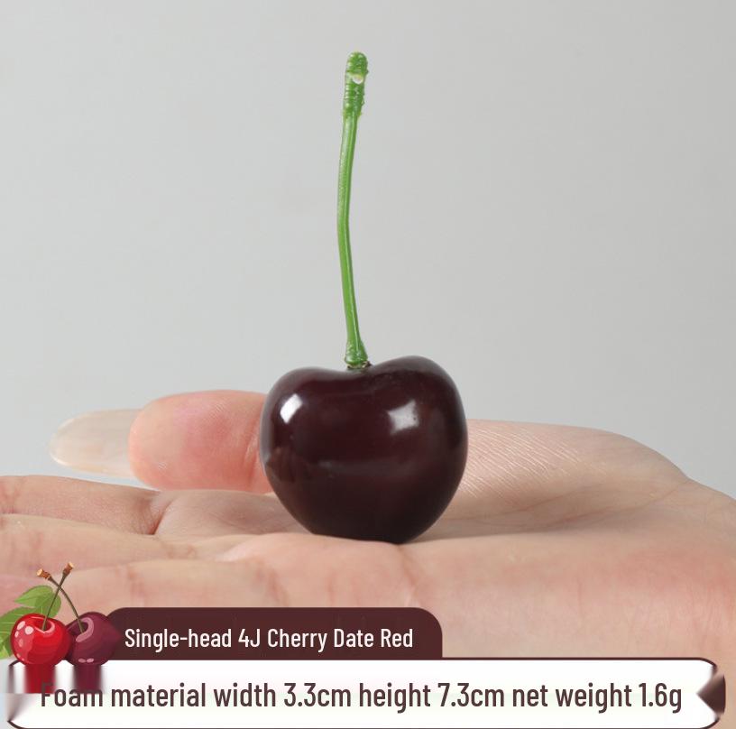 Artificial Fruit Props: Cherries, Lemon, Orange, Banana, Apple