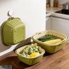 ZISIZ Multifunctional Double-Layer Kitchen Drain Basket