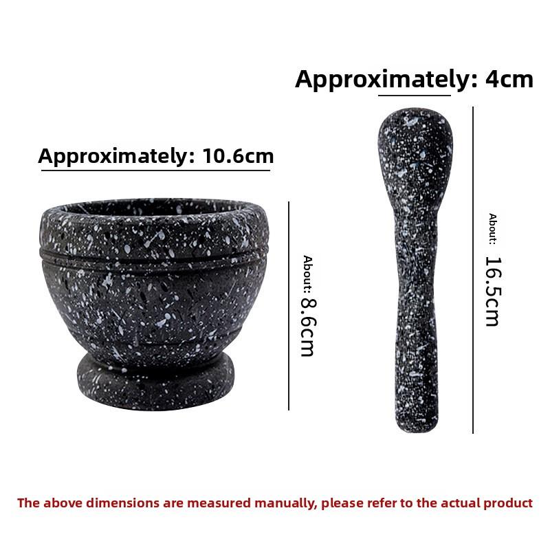 

Ручная бытовая чеснокодавилка пюре многофункциональная банка для измельчения порошка лекарственных материалов многоцелевая практичная ароматная чесночная пюре Granite - (Dark Black)