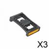6x2 Pieces SPD Pedal Conversion Plate Black Adapter Nylon