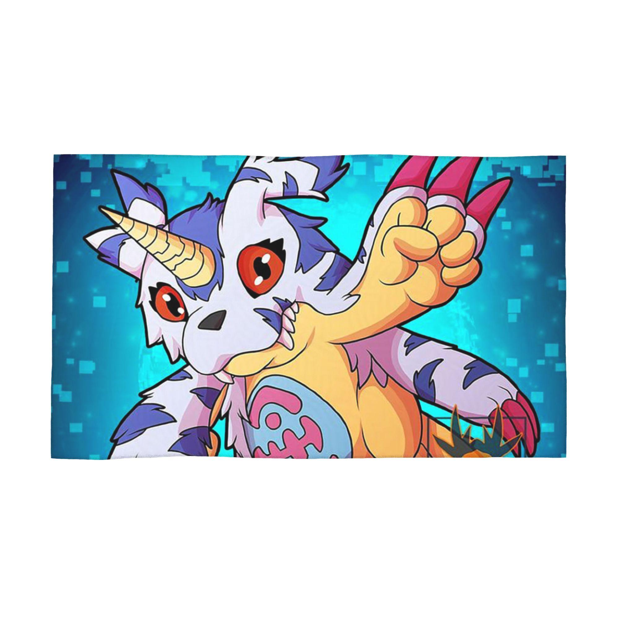 Digimon Soft Face Towel Quick Dry Pool Bath Cotton Towels Absorbent Quick W30*H60(CM)