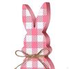4Pcs Easter Bunny Wooden Signs Table Sign Decoration Rustic Tabletop Centerpiece