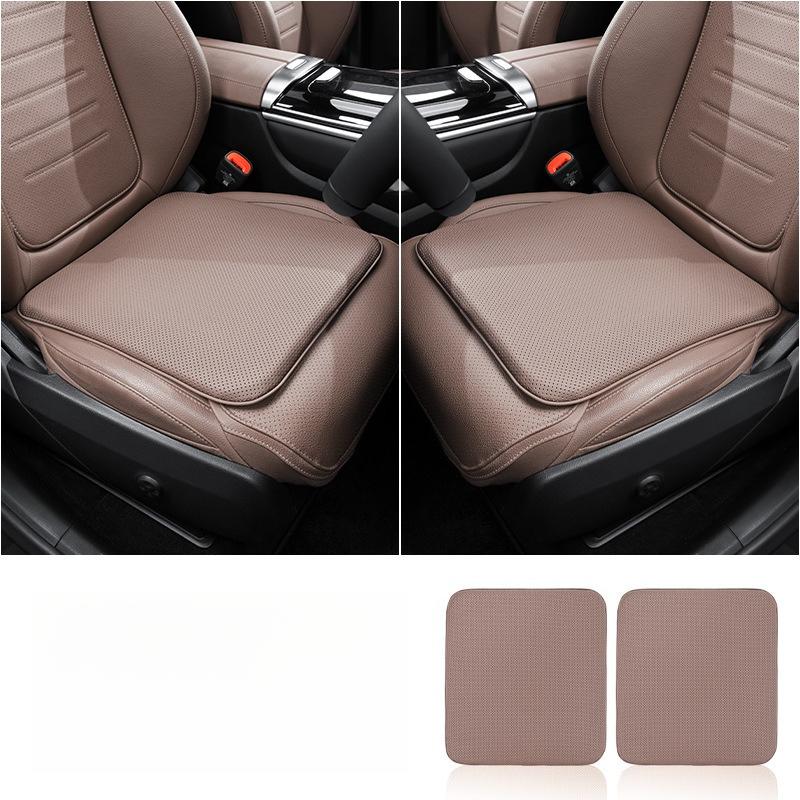 Universal Nappa Leather Car Seat Cushion Anti Slip Pad Breathable Ventilated Dirt Resistant Car Seat Cushion Seat Accessories