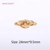 Trendy 18K Gold Plated Round Pearl Clasps Fastener For Bracelet Necklace Making Fittings,DIY Jewellery Making Supplies Wholesale