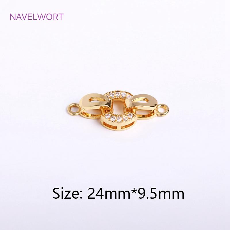 Trendy 18K Gold Plated Round Pearl Clasps Fastener For Bracelet Necklace Making Fittings,DIY Jewellery Making Supplies Wholesale