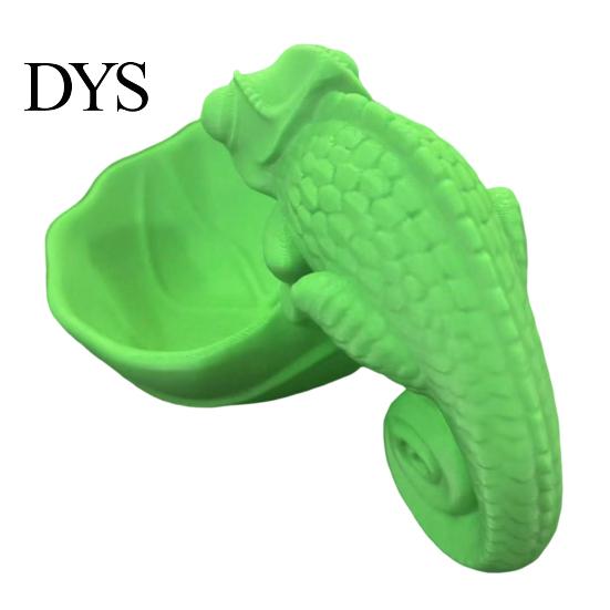 Chameleon Storage Tray 3D Printed Leaf Bowl, Jewelry Key Trinkets Home Office Organizer Holder, Succulents Planter Pot for Desk
