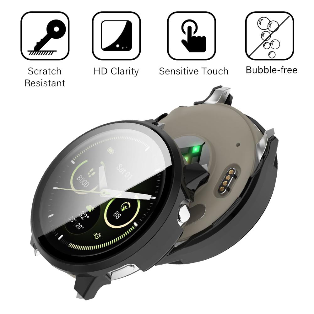 Sklo+Pouzdro pro Garmin Venu 4 41mm 45mm Sklo Ochranná fólie proti poškrábání a Tvrdý PC Ochranný rámeček pro Venu4 Příslušenství