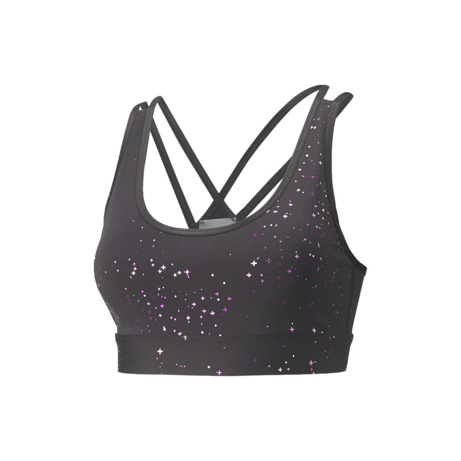 (WMNS) PUMA Mid Impact Concept Bra  Grey  Women s 521372-01 XS