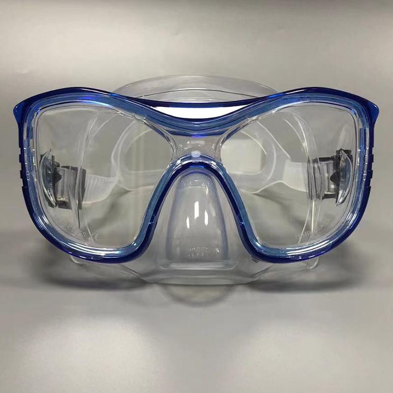 HB Adult Universal Diving Goggles Professional Large Frame Fisherman Goggles HD Free Diving Mask Swim Snorkeling Mask