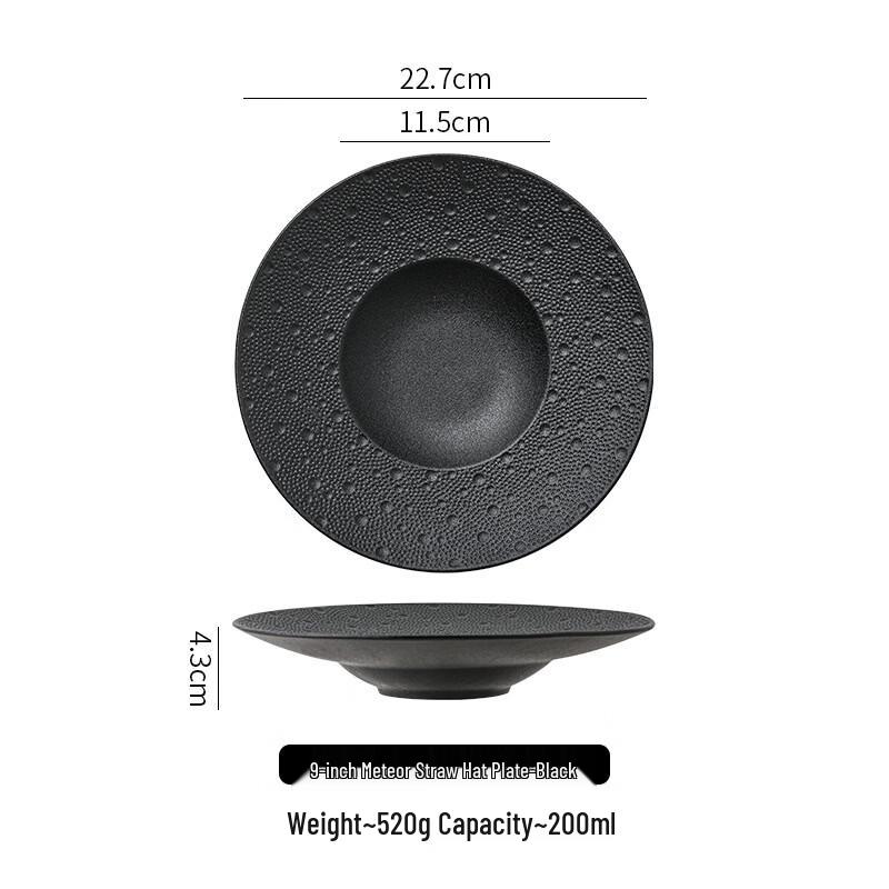 Abay 9-Inch Ceramic Western Soup Plate