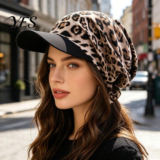 Sun Hat Headscarf Hat, Cashew Flower Print Ethnic Style Turban Cap, Elastic Fabric Protection for Cycling Sports Chemotherapy Cap