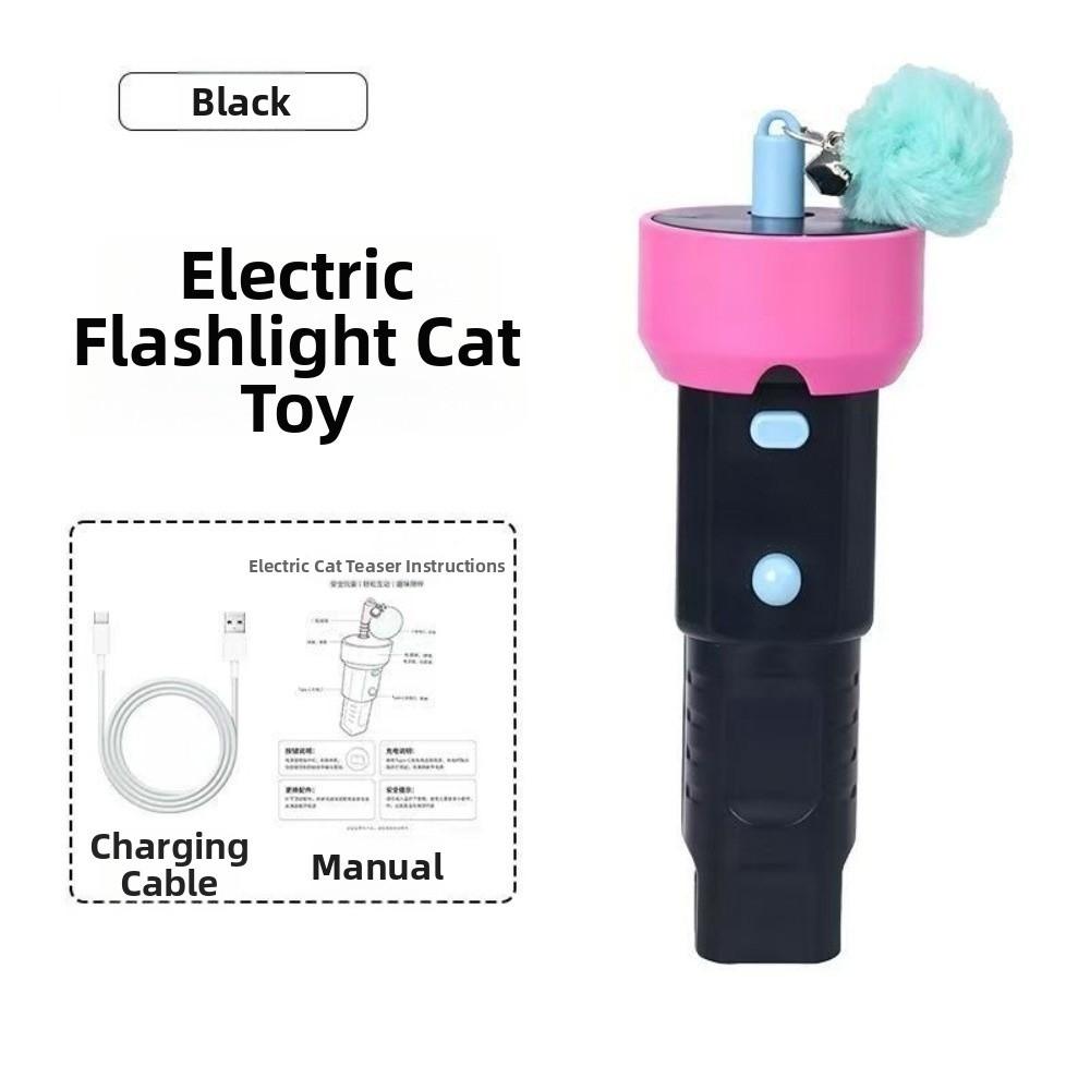 Electric Automatic Cat Toy ABS Interactive Cat Toy Fun Cat Teaser Wand For Kitten
