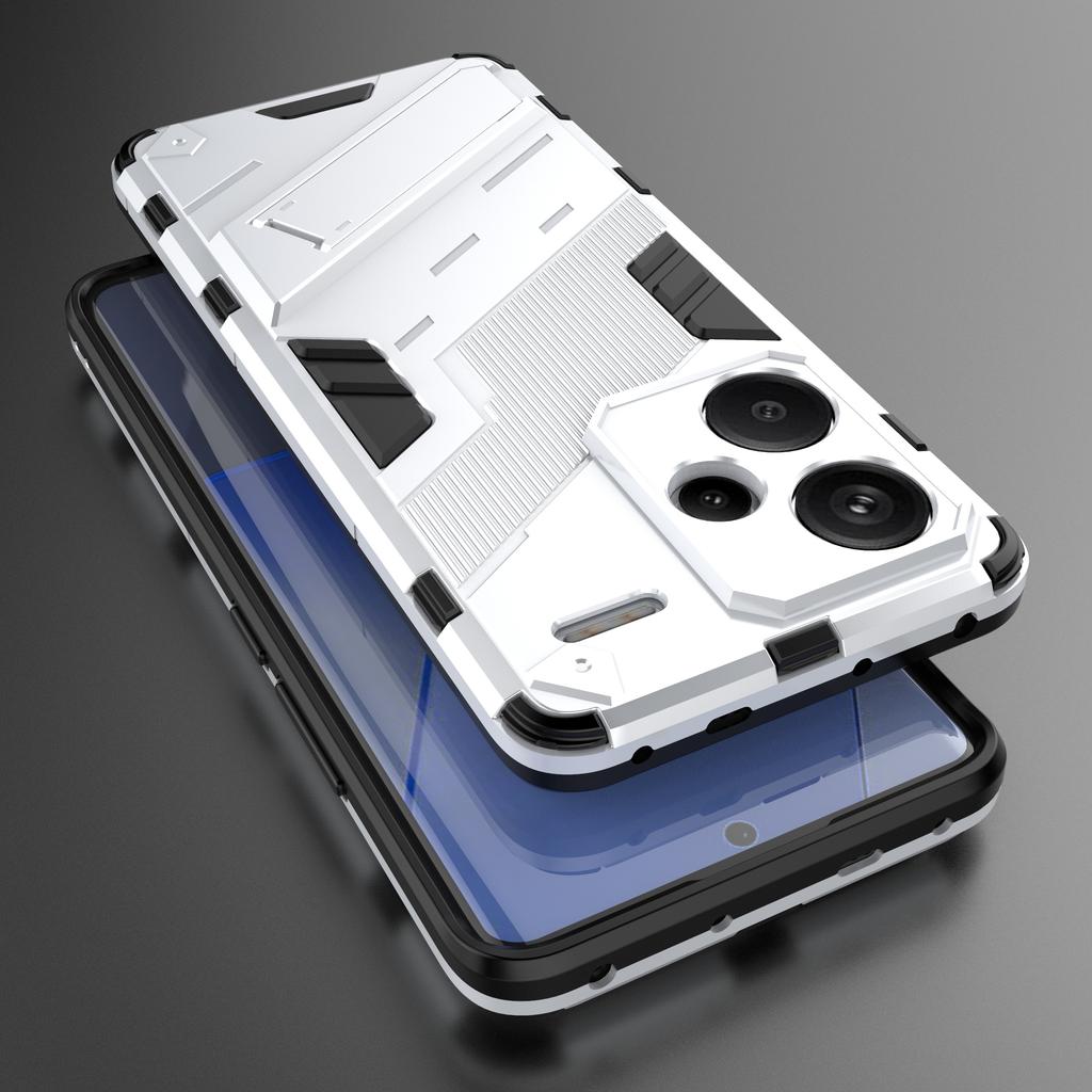 For Xiaomi Redmi Note 13 Pro+ 5G Case Anti-Scratch Kickstand PC+TPU Phone Cover