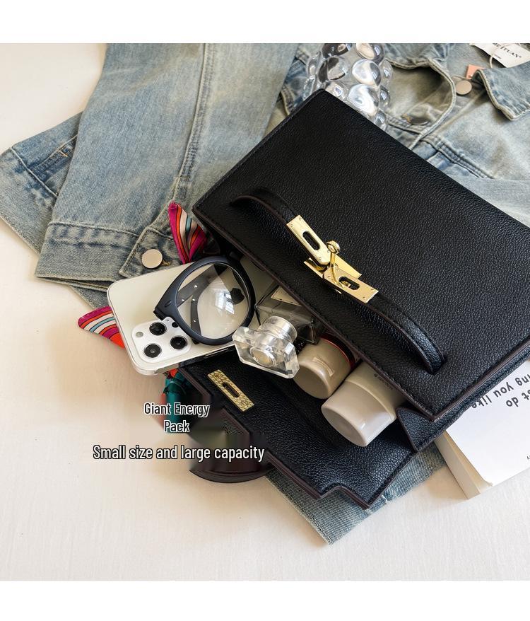 Kelly Light Luxury Handbag: Trendy, Versatile, Simple Texture Women's Shoulder & Crossbody Bag.