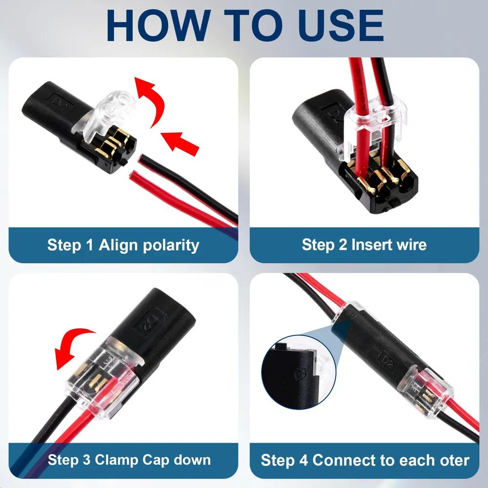 Terminals for wires 25 pairs / connecting terminal for wires 50 pcs D2