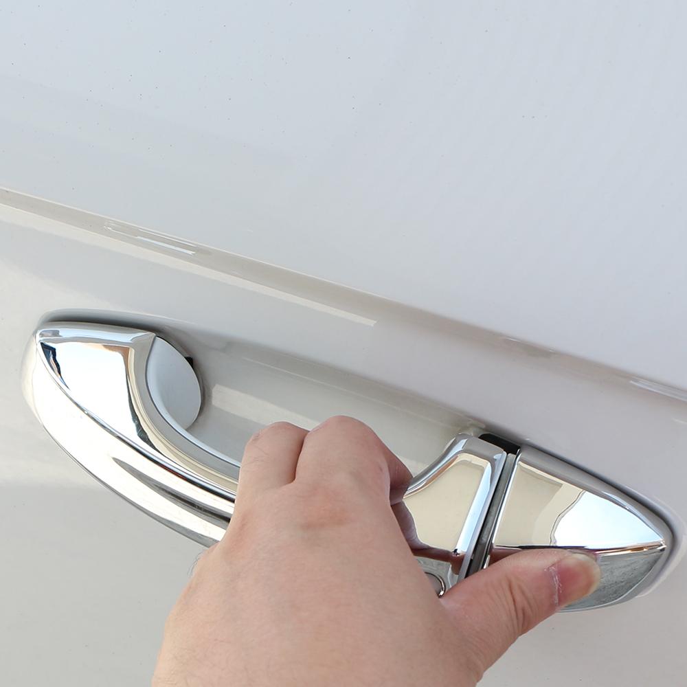 Car Exterior Door Handle Cover for Volkswagen VW T-roc Troc 2018 - 2025 Decoration Sticker 8Pcs Trim Styling Accessories