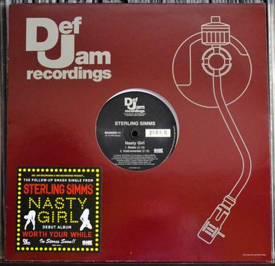 12-Zoll Schallplatte STERLING SIMMS - Nasty Girl B000882611 Island Def Jam  2007 US Rap & Hip-Hop/R&B Gebraucht
