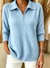 2026 Women's Autumn Winter Casual Half-Zip Loose Lapel Sweater