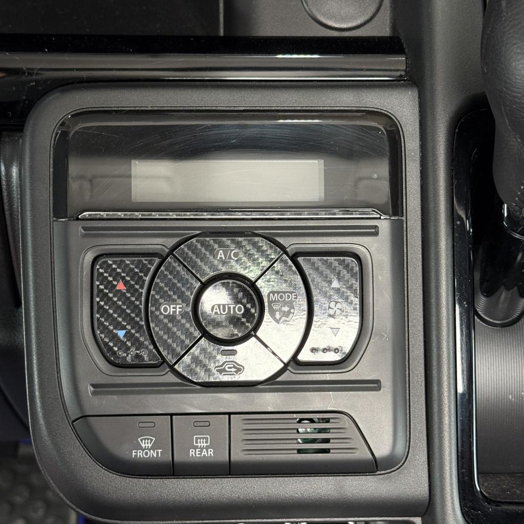 Spacia Custom MK54 Air Conditioner Panel Switch Custom Sheet Carbon