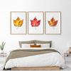 Fall Leaf Watercolor Posters and Prints Autumn Leaves Wall Art HD Pictures Canvas Painting Living Room Home Aesthetic Decoration