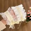 Lolita Cosplay Cat Ears Headband Lace Bow Headwear Sweet Lace Bow Ribbon Headdress For Women Hairpin Vintage Hair Accessories