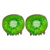 Slip proof Hair Clips Acrylic  Half Up Hair Accessories With Fruit Theme For Sports Travel Daily Use