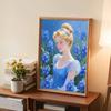 Diamond Mosaic Colorful Diamond Painting The Princess In The Flower Bed Full Round Embroidery Cartoon Creative Hobbies Wall Decor